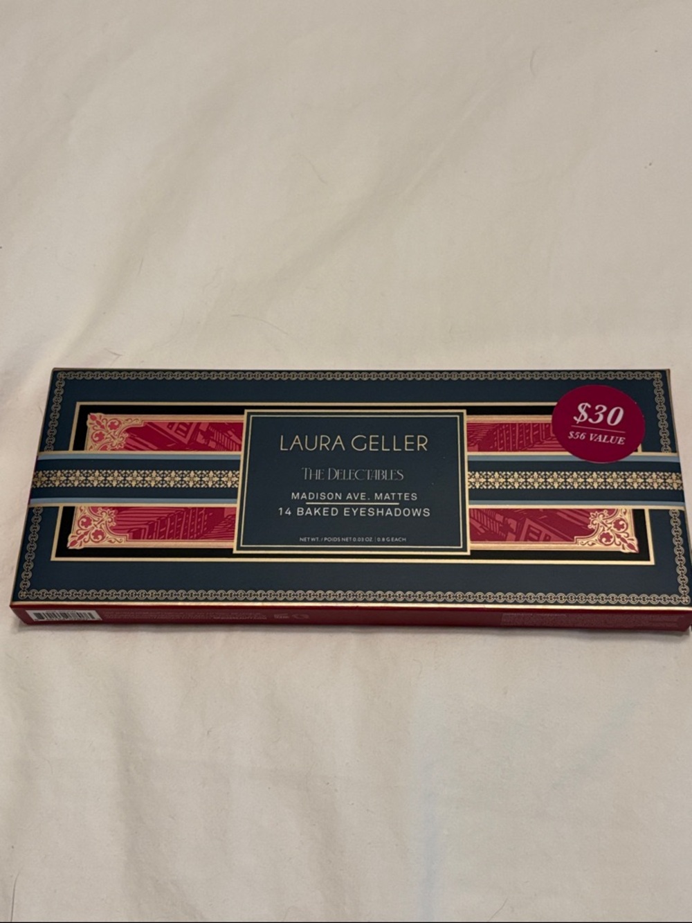 Laura Geller Matte Eyeshadow Palette in Navy, Red & Gold Accents